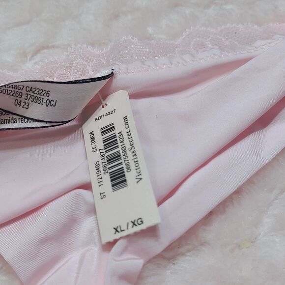 NWT Victoria Secret DREAM ANGELS Lace-Trim Smooth Shimmer Thong Panty - Picture 11 of 12